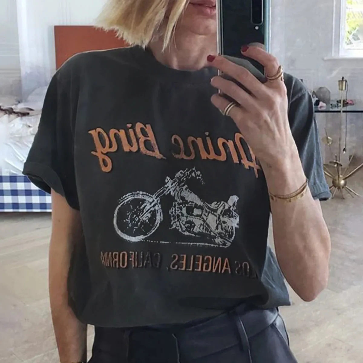 Boho Black Rider T-shirt sold by Boho Mood