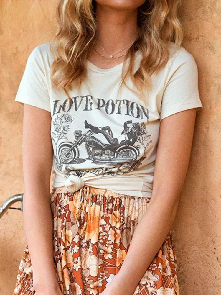 Boho Biker T-shirt sold by Boho Mood product image thumbnail 2