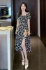 Hippie Bohemian Floral Midi Dress sold by Boho Mood