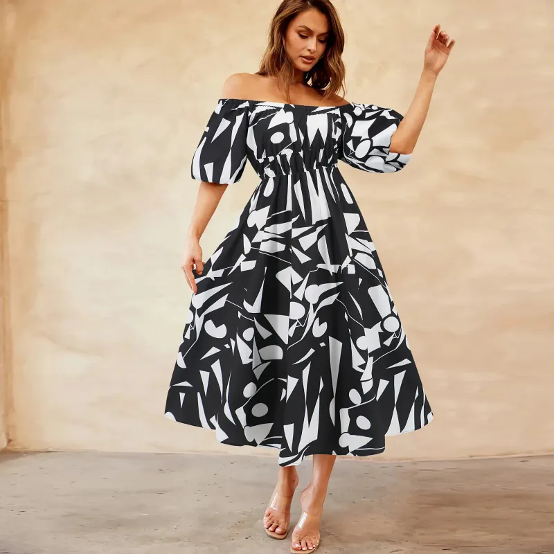 Chic Boho Dress in Black sold by Boho Mood