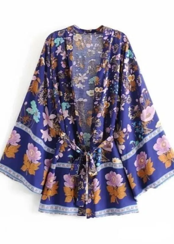 Perfect Purple Boho Summer Kimono sold by Boho Mood