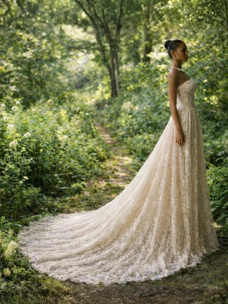 Royal Boho Wedding Dress sold by Boho Mood product image thumbnail 3