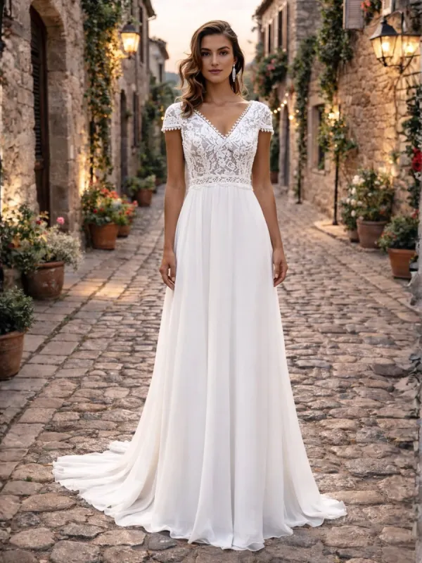 Backless Boho Bridal Dress made by Boho Mood