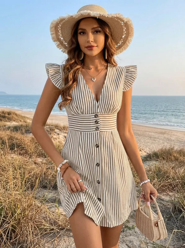 Bohemian Dress with Stripes made by Boho Mood