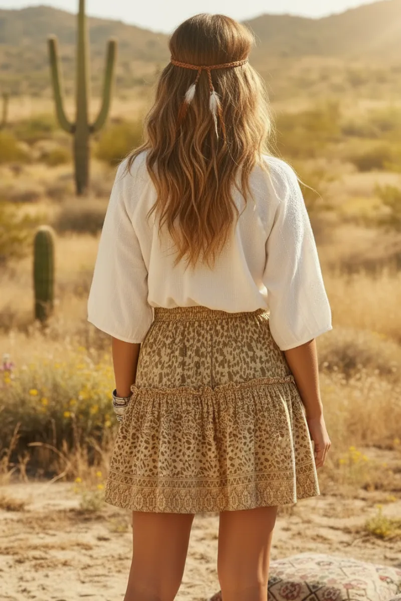 Bohemian Mini Skirt with Tassel sold by Boho Mood product image thumbnail 3