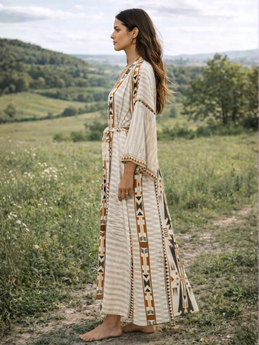 Bohemian Geometric Kimono sold by Boho Mood product image thumbnail 3