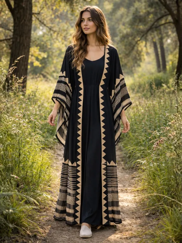 Boho Aztec Kimono made by Boho Mood