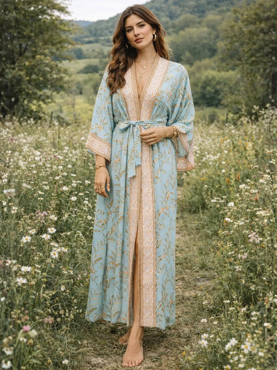 Woman Boho Beach Kimono sold by Boho Mood