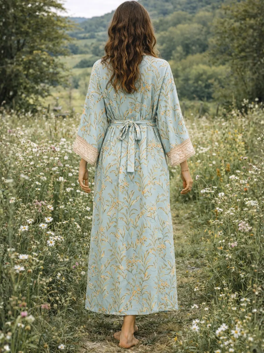 Woman Boho Beach Kimono sold by Boho Mood product image thumbnail 3