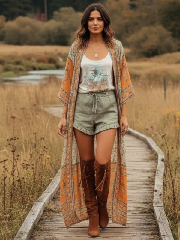 Bohemian Summer Kimono made by Boho Mood