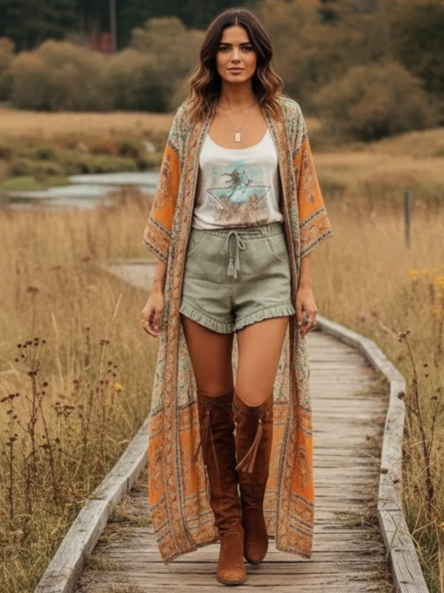 Bohemian Summer Kimono sold by Boho Mood