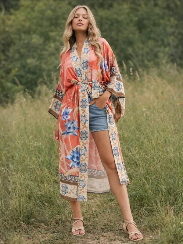 Boho Floral Kimono sold by Boho Mood