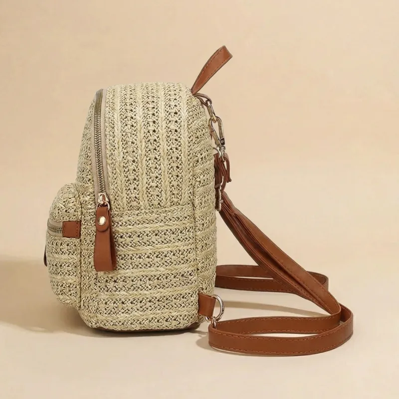 Boho Straw Backpack sold by Boho Mood product image thumbnail 3