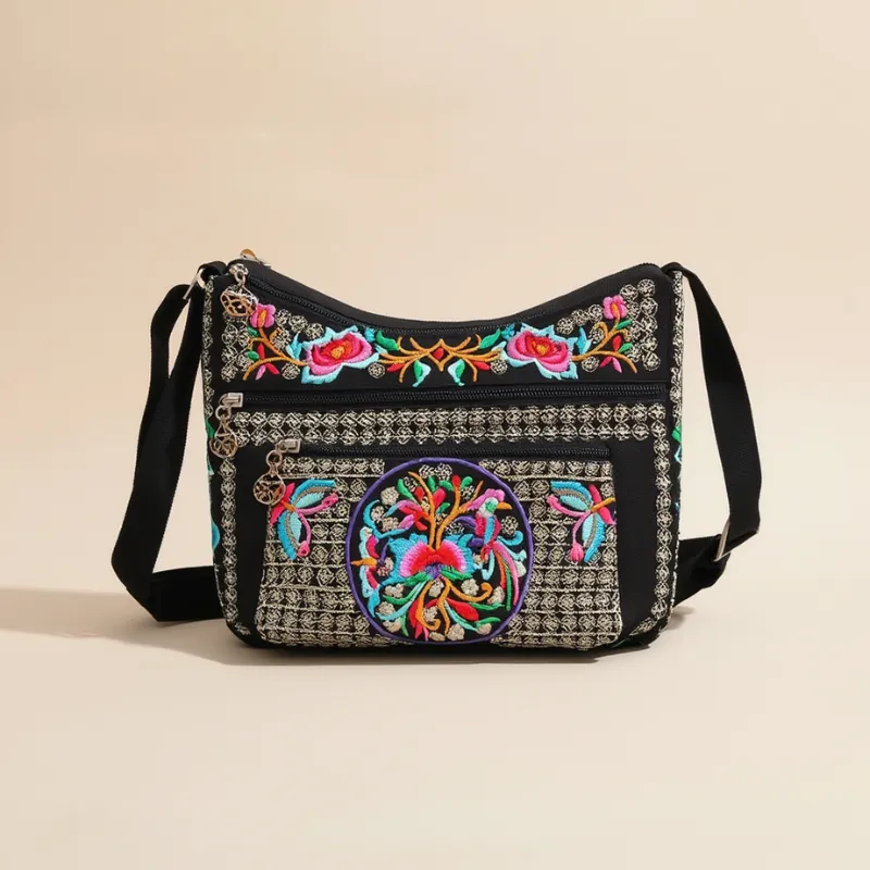 Embroidered Boho Shoulder Bag sold by Boho Mood product image thumbnail 3