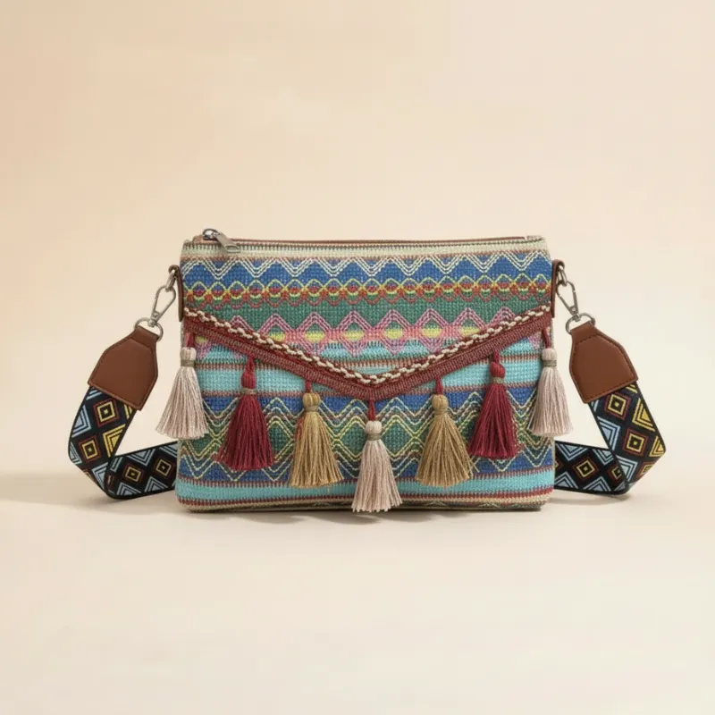 Bohemian Tassel Shoulder Bag made by Boho Mood