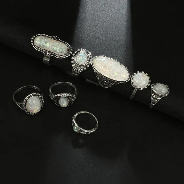 Vintage Boho Ring Set sold by Boho Mood product image thumbnail 4