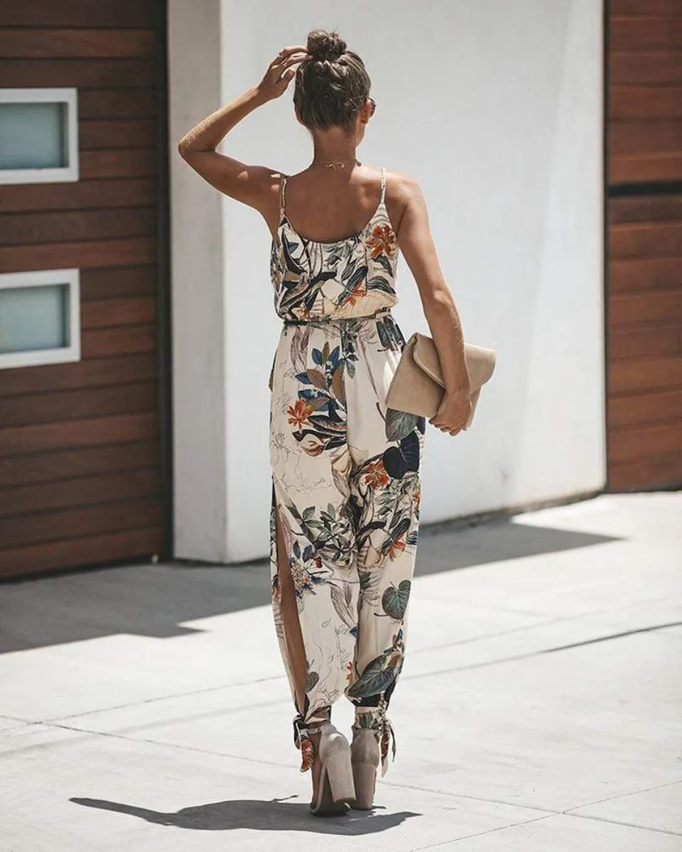 Boho Floral Jumpsuit sold by Boho Mood product image thumbnail 2