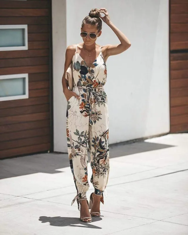 Boho Floral Jumpsuit sold by Boho Mood