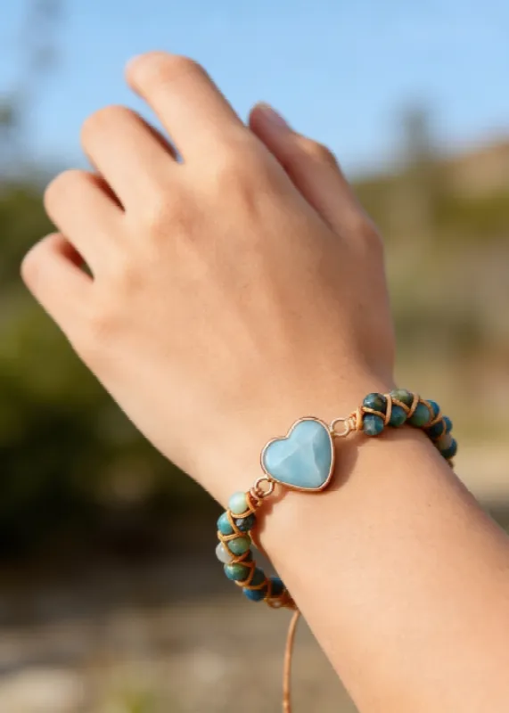 Boho Amazonite Bracelet made by Boho Mood