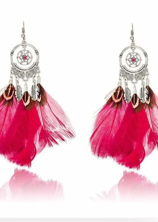 Feather Boho Earrings sold by Boho Mood product image thumbnail 3