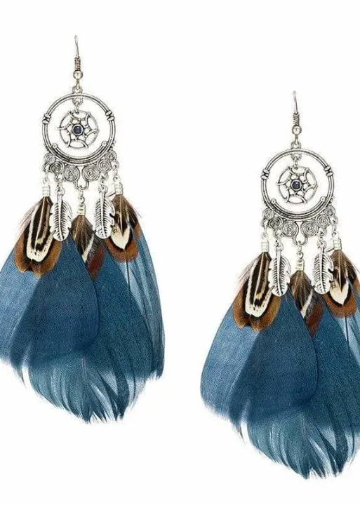 Feather Boho Earrings sold by Boho Mood product image thumbnail 2