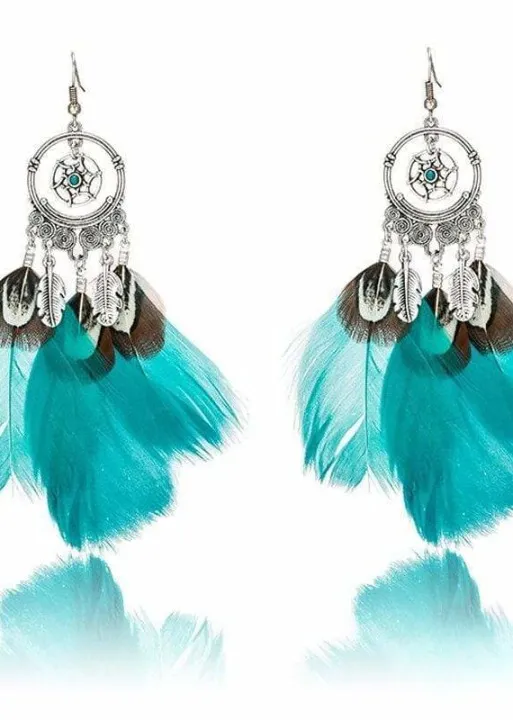 Feather Boho Earrings sold by Boho Mood