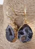 Boho Vintage Earrings Black Stone sold by Boho Mood