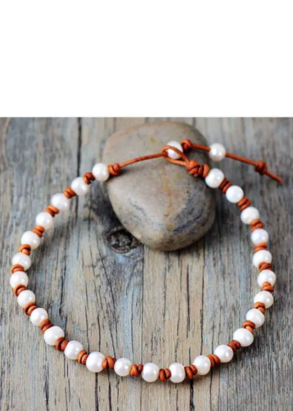 Boho Chokers Pearl Necklace sold by Boho Mood