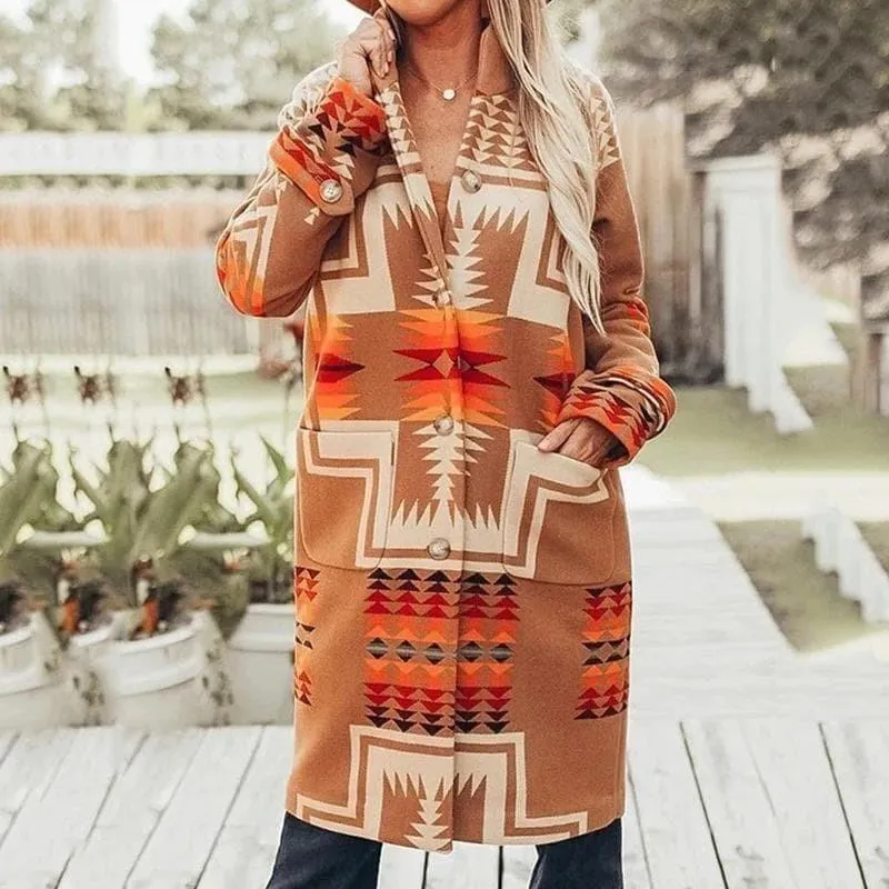Autumn Boho Jackets Aztec sold by Boho Mood