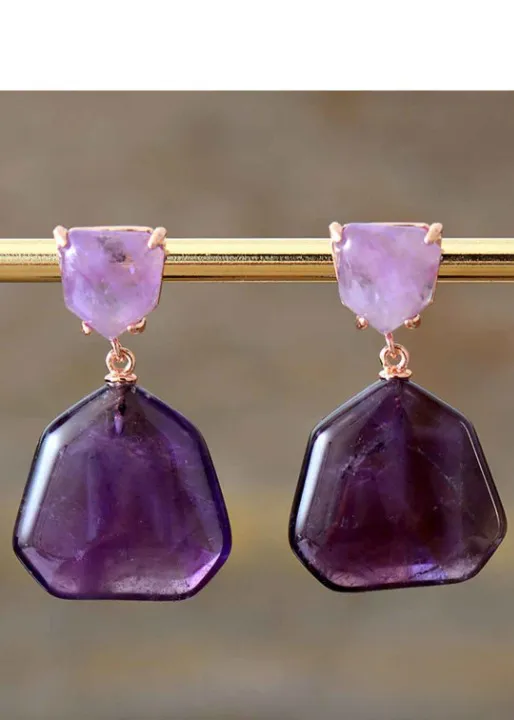 Boho Earrings - Natural Stone sold by Boho Mood