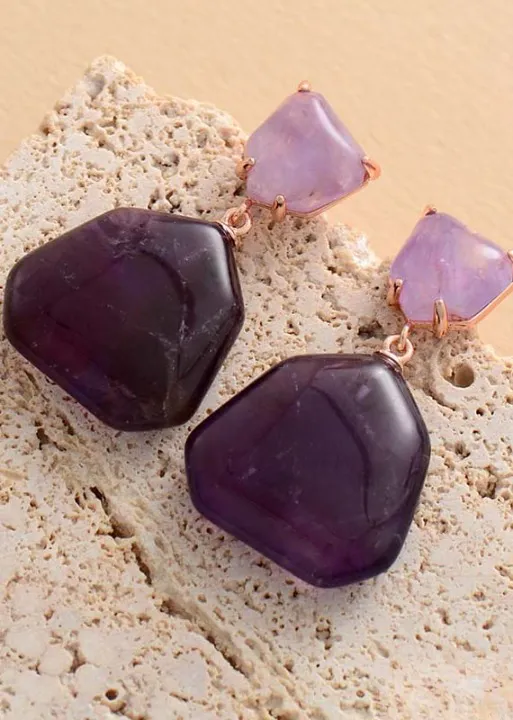 Boho Earrings - Natural Stone sold by Boho Mood product image thumbnail 3
