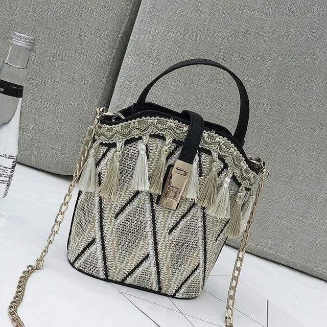 2in1 Boho Pompom Shoulder Bag sold by Boho Mood product image thumbnail 2