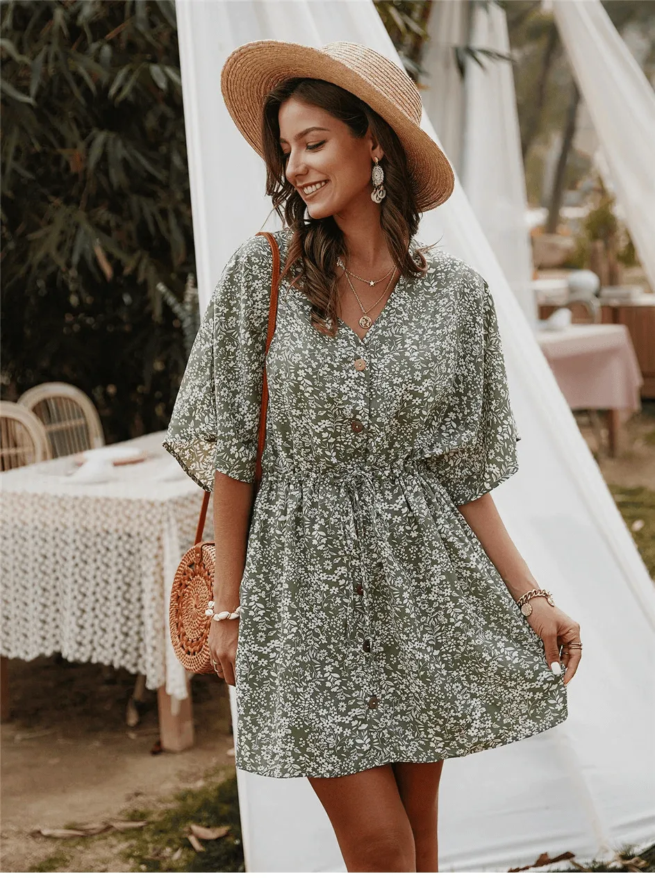 Floral Pastoeal Boho Dress sold by Boho Mood product image thumbnail 2