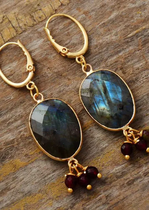 Black Beaded Boho Earrings sold by Boho Mood product image thumbnail 2