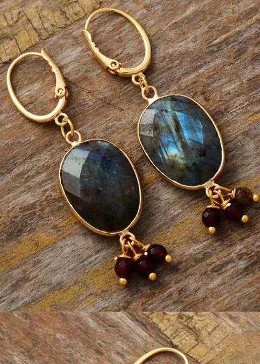 Black Beaded Boho Earrings sold by Boho Mood product image thumbnail 4