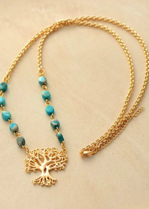 Boho Gold Necklace - Tree of Life sold by Boho Mood product image thumbnail 2