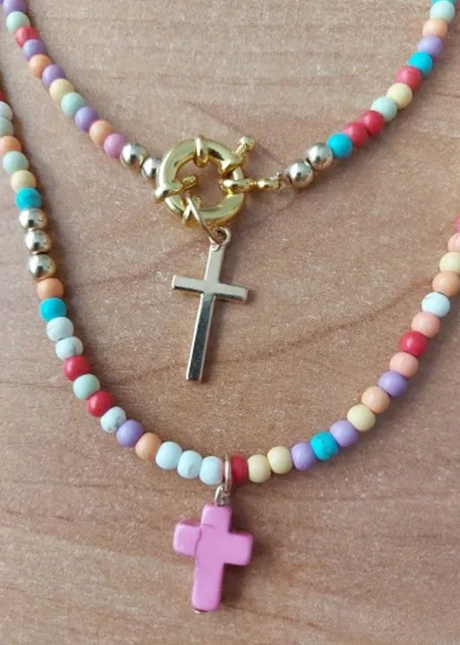 Colorful Boho Beaded Necklace sold by Boho Mood product image thumbnail 5