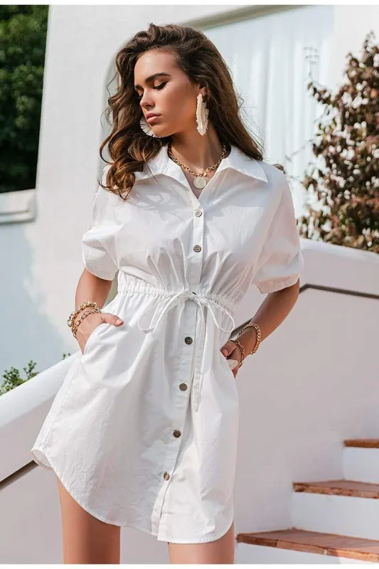 White Casual Mini Dress sold by Boho Mood