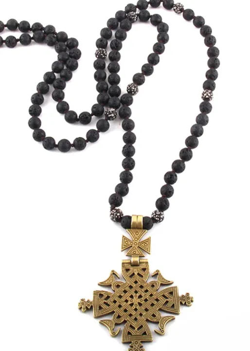 Long Boho Necklace Metal Pendant sold by Boho Mood product image thumbnail 3