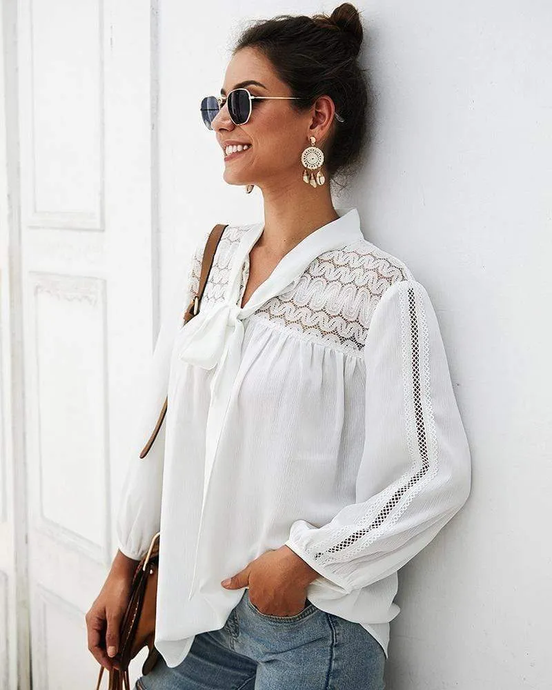 White Boho Blouse For Women sold by Boho Mood product image thumbnail 2