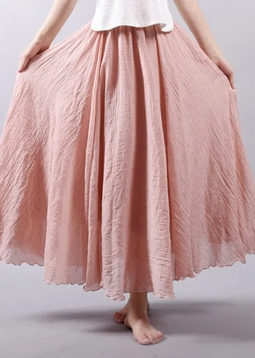 Long Boho Flared Skirt Unicolored sold by Boho Mood product image thumbnail 2