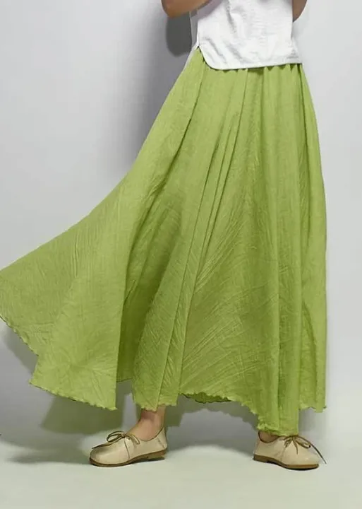 Long Boho Flared Skirt Unicolored sold by Boho Mood product image thumbnail 5