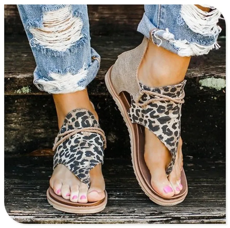 Leopard Boho Sandals sold by Boho Mood