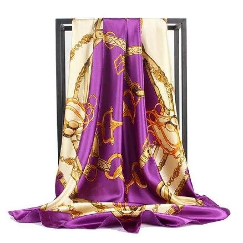 Vintage Retro Boho Scarf with golden chains pattern sold by Boho Mood product image thumbnail 3