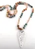 Boho Beads Necklace Crystal Pendant sold by Boho Mood