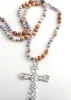 Boho Beads Necklace Crystal Pendant sold by Boho Mood