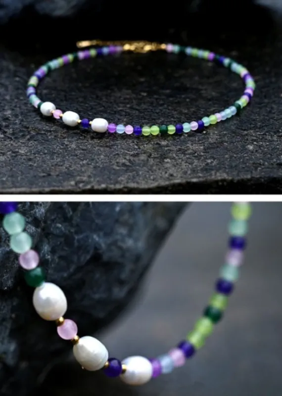 Boho Beaded Choker Necklace sold by Boho Mood