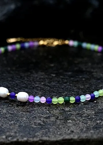 Boho Beaded Choker Necklace sold by Boho Mood product image thumbnail 2