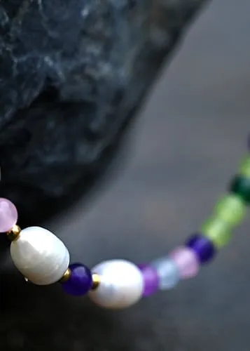 Boho Beaded Choker Necklace sold by Boho Mood product image thumbnail 4