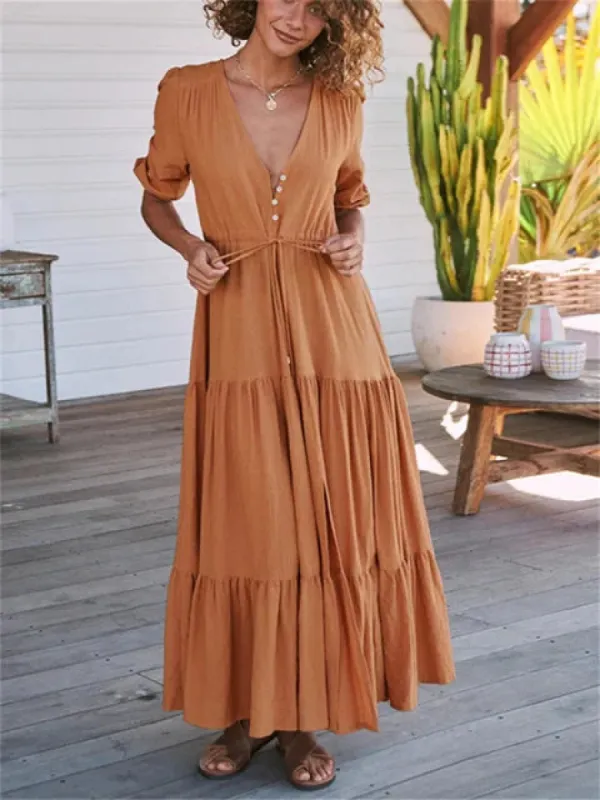 Womens Boho Midi Dress sold by Boho Mood